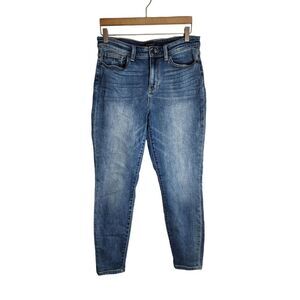 Judy Blue Jeans‎ Women's 7 / 28 Slim Fit Distressed High Waist Denim Blue